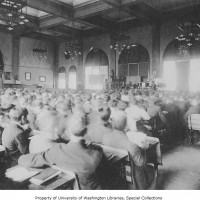 1909 Assembly inside Broadway High School