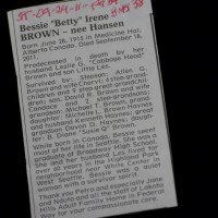 2011 Bessie Irene Brown ne Hansen